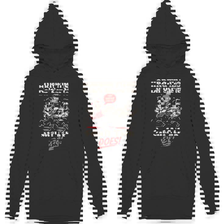 ホラー映画は怖がらない、小さな話をする、おもしろい不安 パーカー