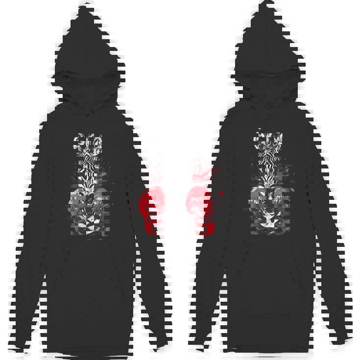 ボクシング ゼブラ ボクシンググローブ キックボクシング おもしろボクサー パーカー