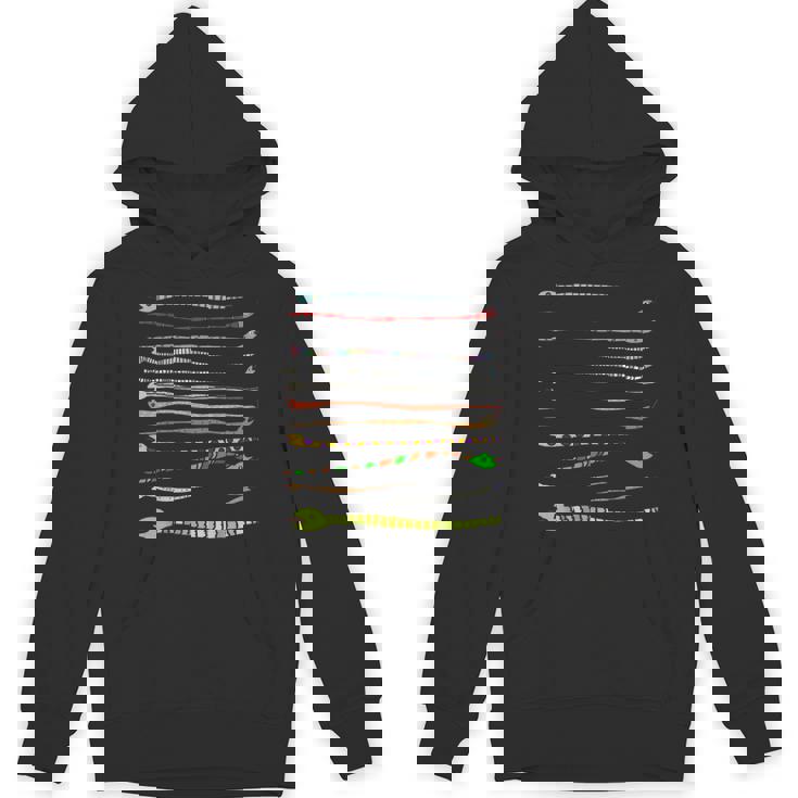 ボーダー カラフル Pop 爬虫類 かわいい オリジナル ヘビ柄 手描き フロント ボーダー イラスト おもしろ パーカー