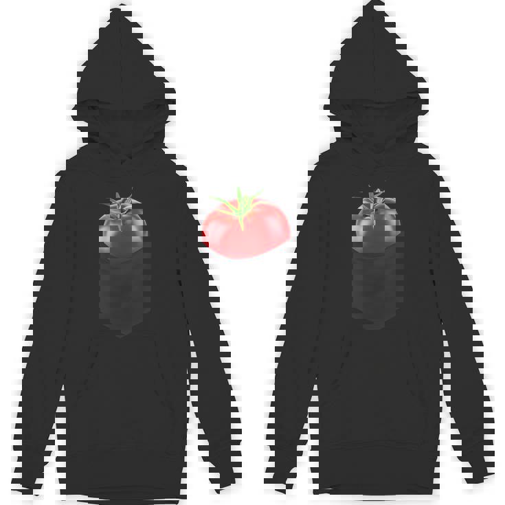 ポケットに入ったトマト、胸に面白いトマト。 パーカー