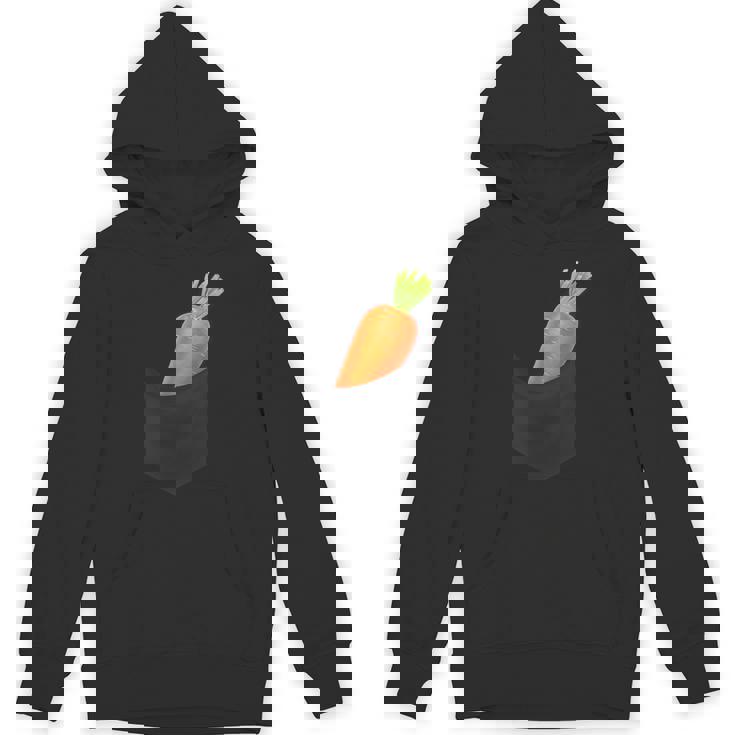 ポケットに入ったニンジン野菜、胸に面白いフルーツニンジン。 Hoodie