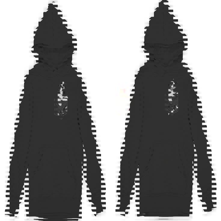 ポケットに入った面白いボーダーコリー ボーダーコリー愛好家に Hoodie