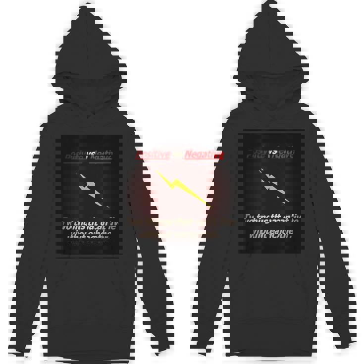 ポジティブ対ネガティブ Hoodie