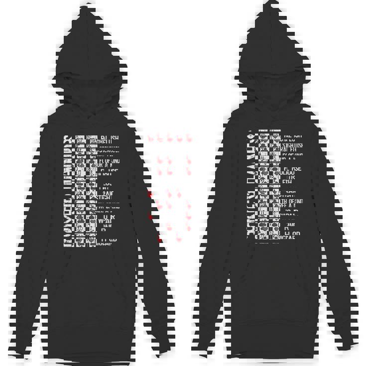 ポーカーハンド チートシートカード カジノゲーム 面白いプレイヤーギフト Hoodie