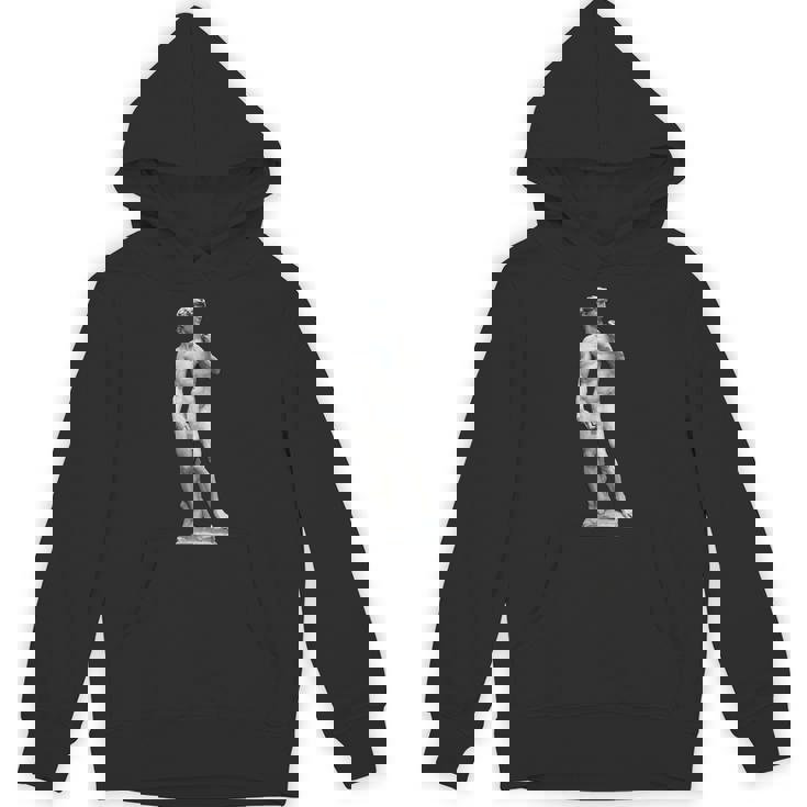 ミケランジェロのダビデ像 巨大なピクセル化されたペニス パーカー