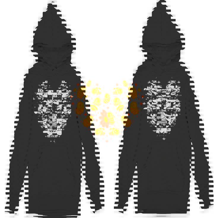 ミツバチのハートの形 ミツバチ パーカー