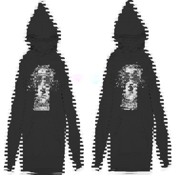 ミニチュア シュナウザー 銀河 サングラス 宇宙 犬好き Hoodie