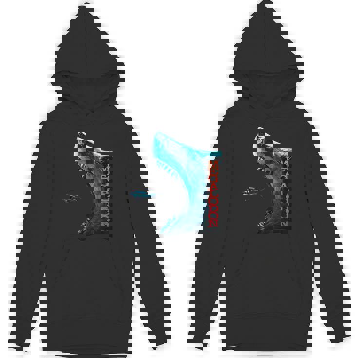メガロドン モチーフ 原始のサメ サメ 鮫 略奪的な魚 背びれ メガロドン Hoodie