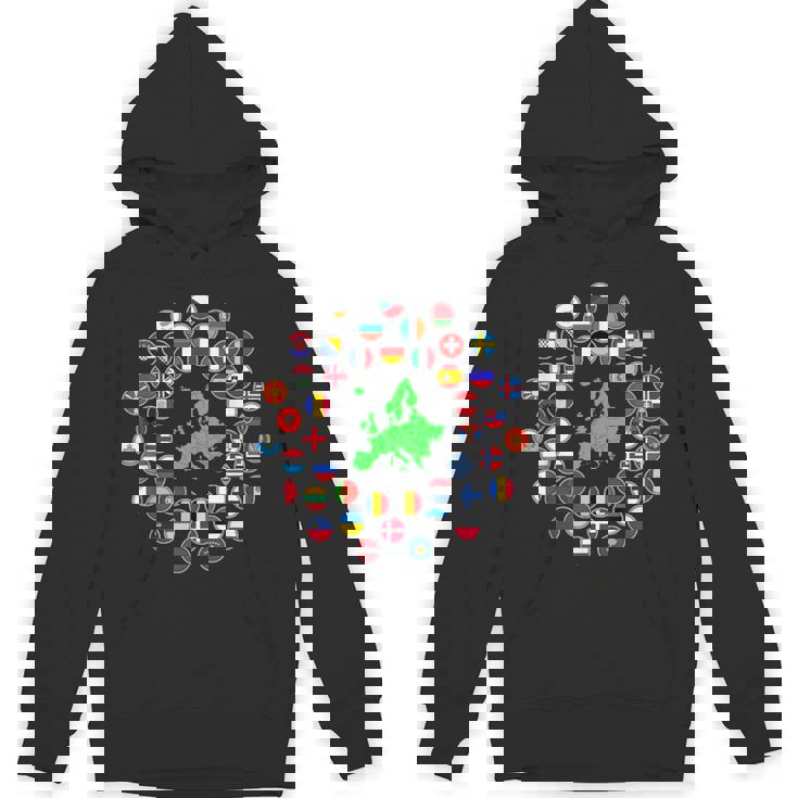 ヨーロッパ、ヨーロッパの旗、欧州連合の旗、ヨーロッパ地図。 パーカー