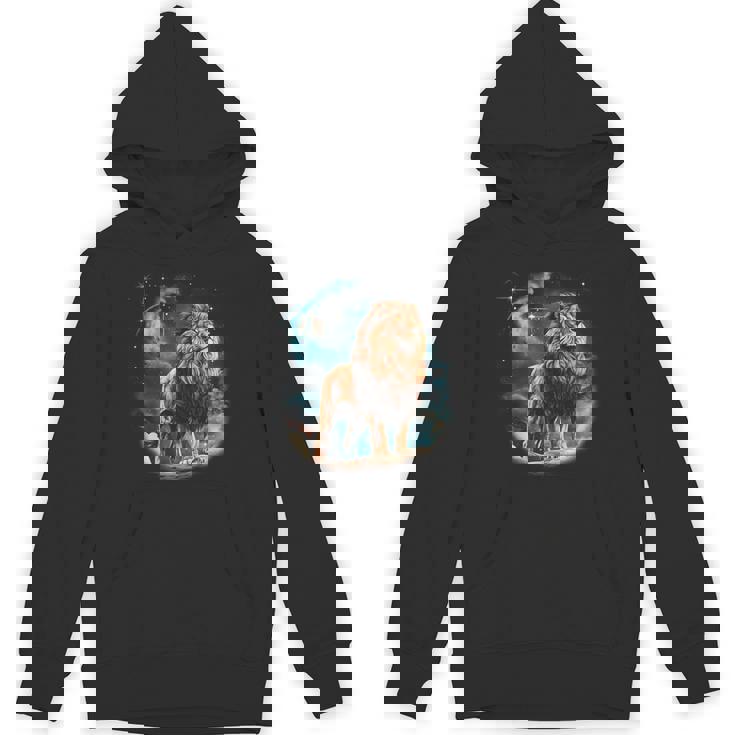 ライオン愛好家 カラフルな動物園の動物のライオン パーカー