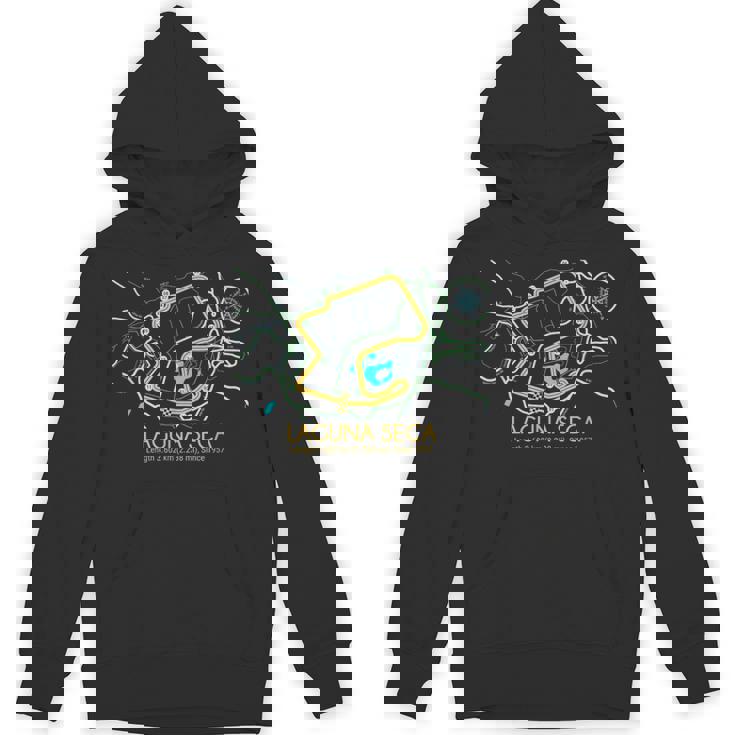 ラグナセカ サーキットマップデザイン パーカー