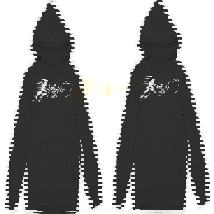 ランニングビールマン ユーモア ランニング 面白いギフトアイデア パーカー