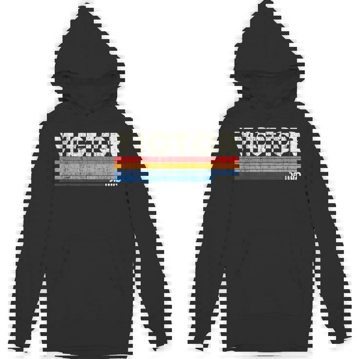 レトロヴィンテージ 70年代 80年代スタイル ビクター、Id Hoodie