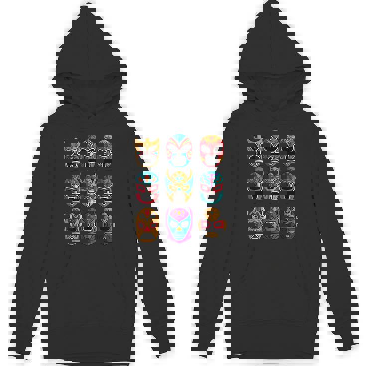 レトロ・ルチャリブレ・マスク フリースタイル・レスリング・ファイター Hoodie