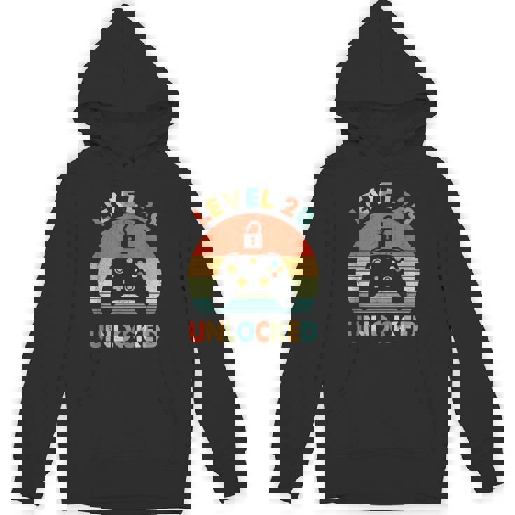 レベル 20 アンロック レトロ ヴィンテージ 面白い 20歳の誕生日 ゲーマー パーカー