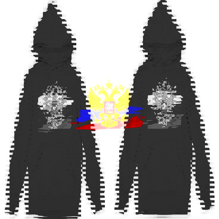 ロシア国章 ロシア国旗 イーグルエンブレム付き パーカー