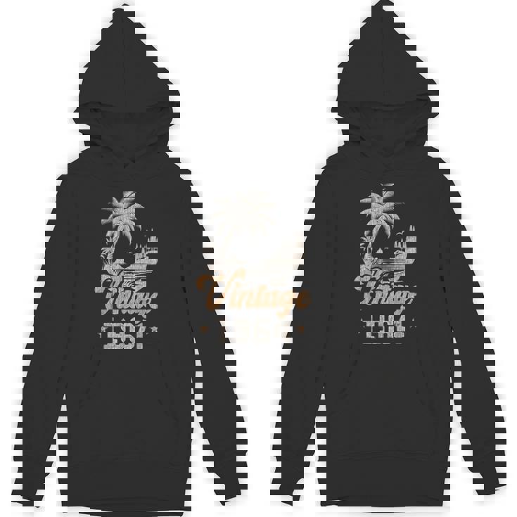 ヴィンテージ 1964 誕生日 61歳 ヤシの木 パーカー