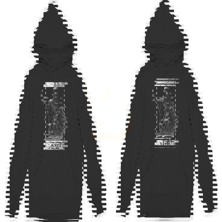 ヴィンテージ デス タロット カード 死神 オカルト悪魔の恐怖 パーカー