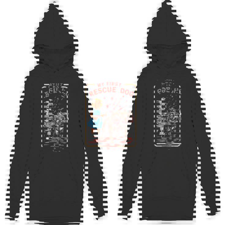 ヴィンテージ ホラー 映画 恋人 レトロ ハロウィン シャツ レスキュー 犬 パーカー