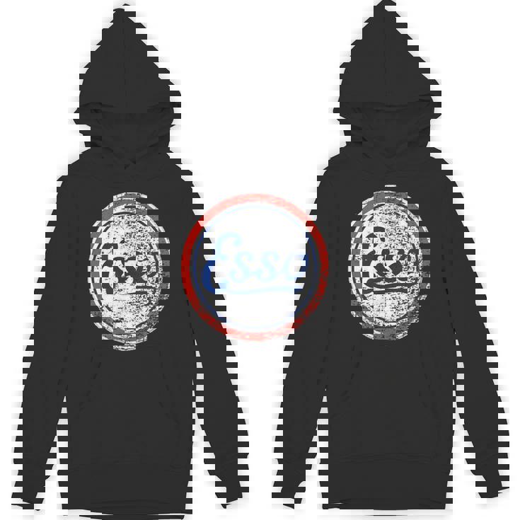 ヴィンテージカーessoガソリンスタンドメンズとレディース。 パーカー