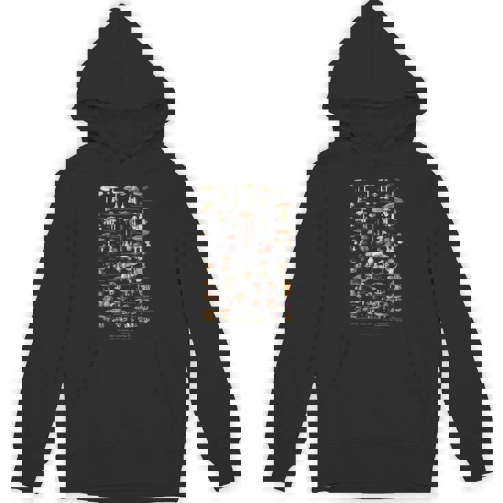 ヴィンテージキノコドイツ語の名前キノコ狩り Hoodie