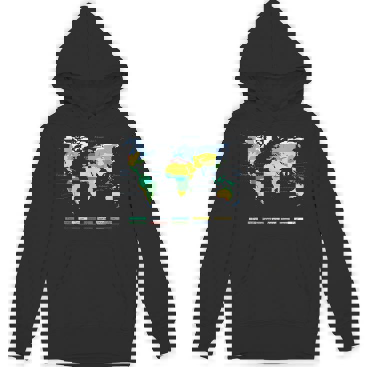 世界地図 気候帯 海名 英語語 Hoodie