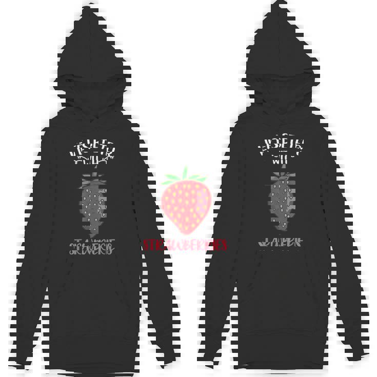 人生はイチゴとベターです Hoodie