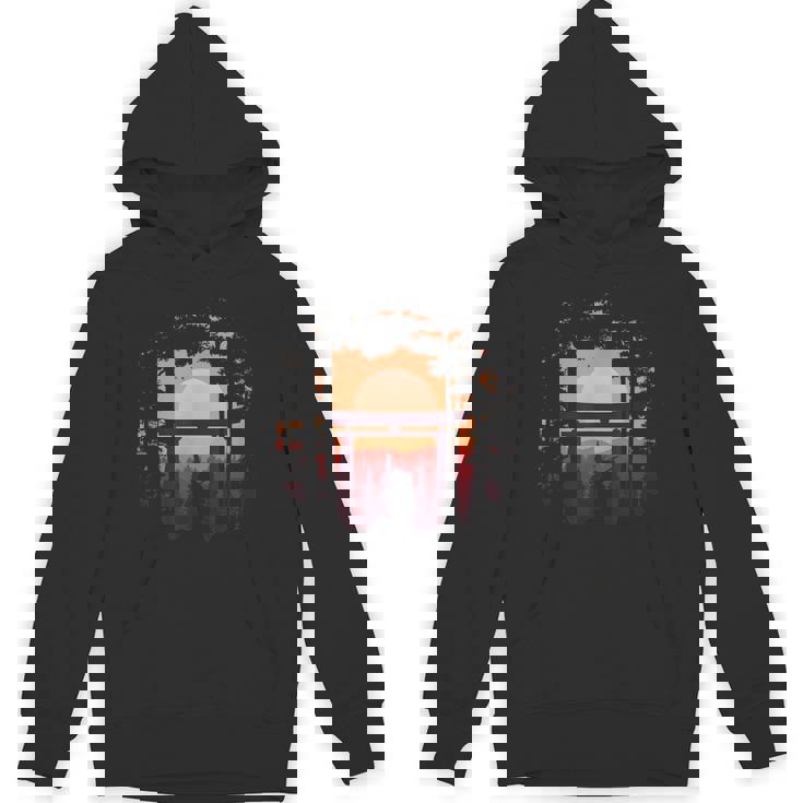 伝統的な日本の侍 日没と鳥居 Hoodie