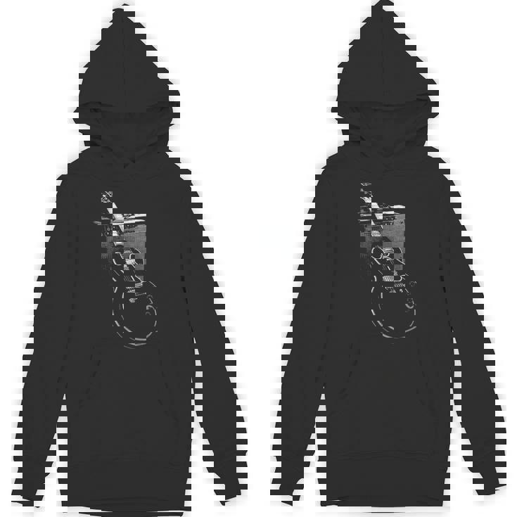 伝説のブルースギターとアンプのデザイン。ギタリストギフト パーカー