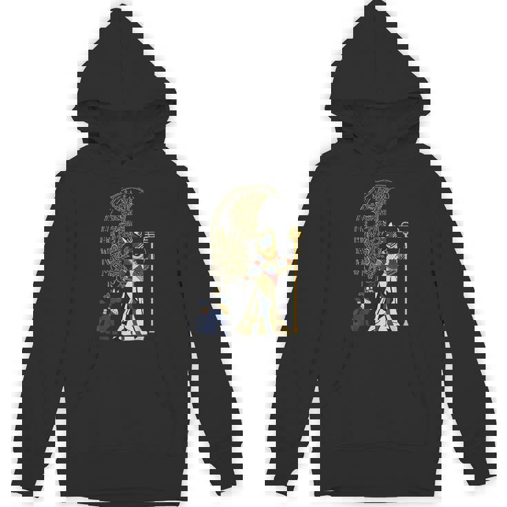 古代の典型的な猫の女神バステット エジプト 三日月 月 月 パーカー