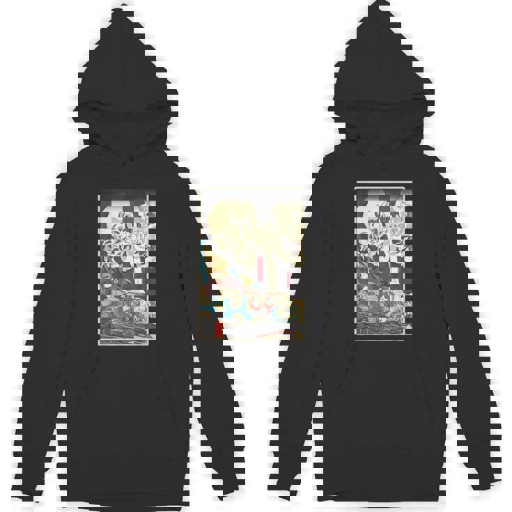 善知鳥安方忠義伝 歌川国芳 国芳スケルトンスペクター日本の浮世絵アートプリント Hoodie