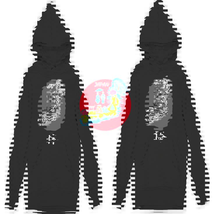 地図舞妓 日本のお土産 長袖tシャツ パーカー