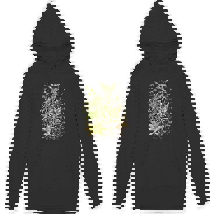 大麻植物とつぼみ 420 草 麻 サティバ インディカ ポットヘッド Hoodie