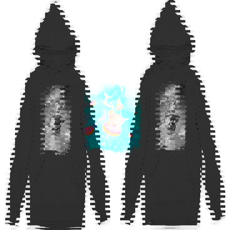 宇宙猫 ドーナツに乗るドーナツ 銀河猫 パーカー