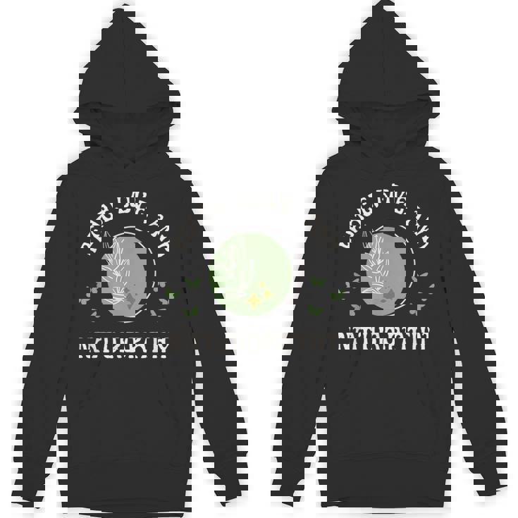 平和 愛と自然療法 ウェルネスとナチュラルヒーリング パーカー