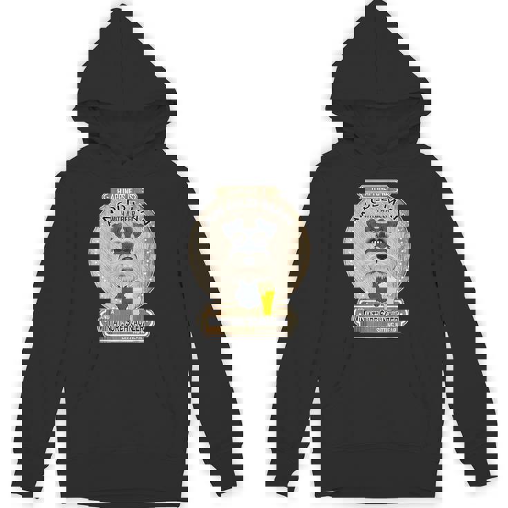 幸せはビールを持った老人にある ミニチュア・シュナウザー パーカー