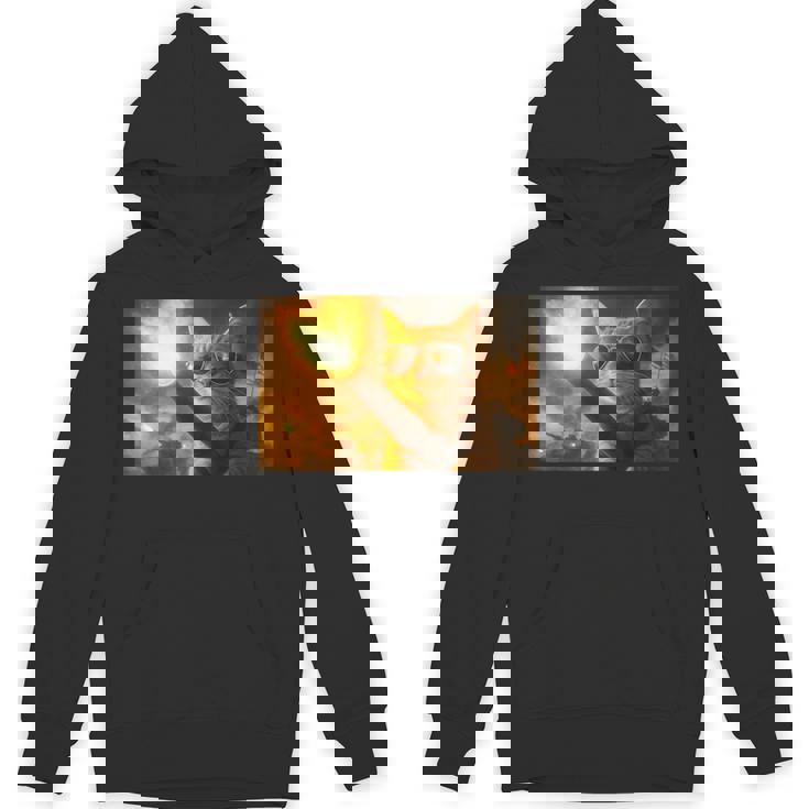 戦車砲身に猫と戦う愛国的な銃の権利 プロガン パーカー