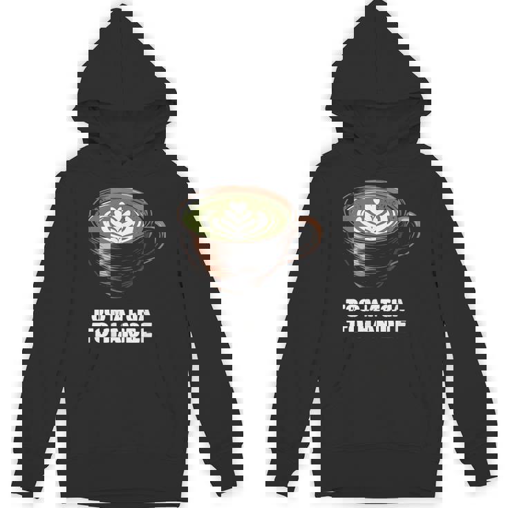 抹茶過ぎてラテ好きの抹茶 日本茶ラテ パーカー