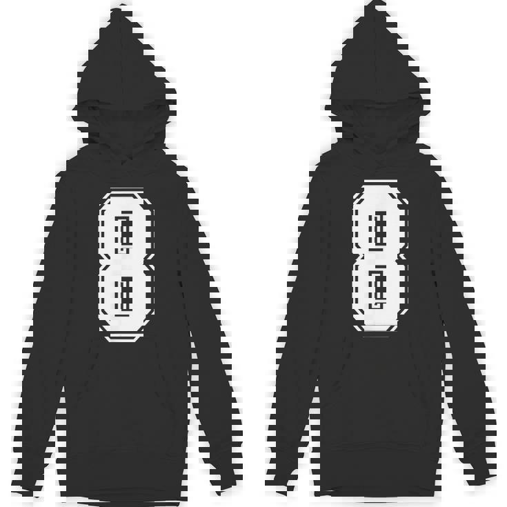 数字 8 スポーツジャージ ラッキーナンバー Hoodie