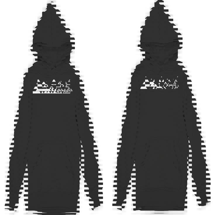 数学シェルピンスキーの三角形フラクタル幾何学数学 パーカー