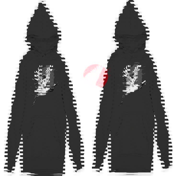 日本のアートフライングクレーンバード パーカー