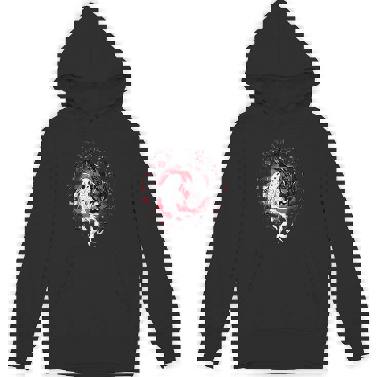 日本の陰陽鯉のアート。 パーカー