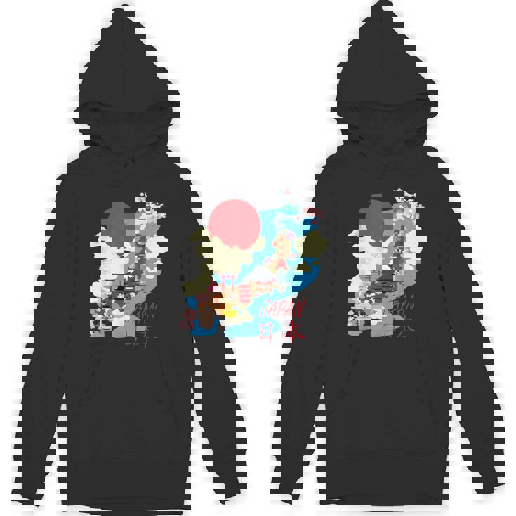 日本地図日本 涼しいのお土産 Hoodie