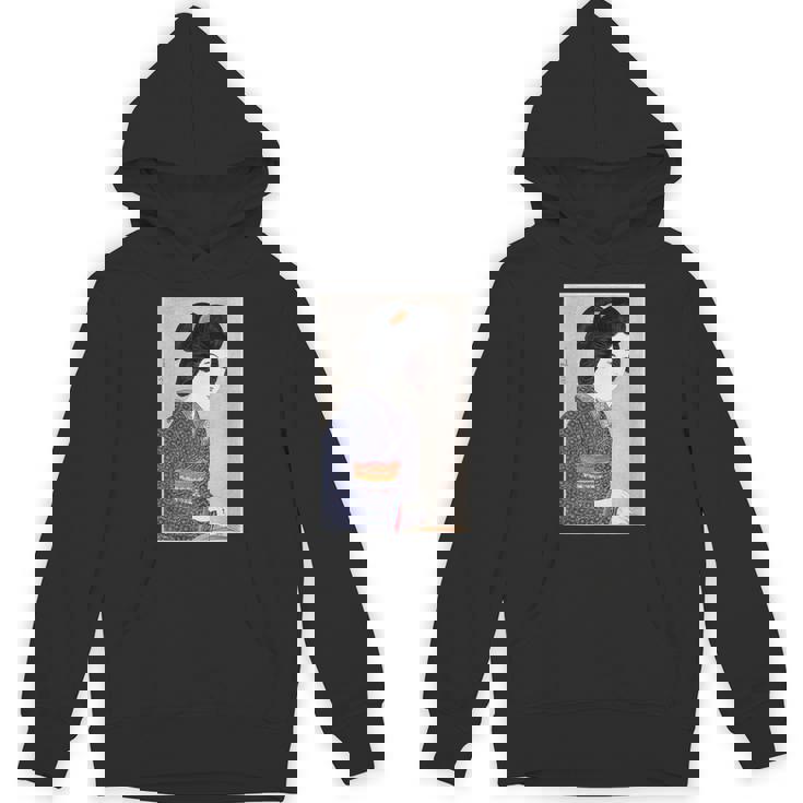 日本美術 芸者 日本木版 新版画美人画 パーカー