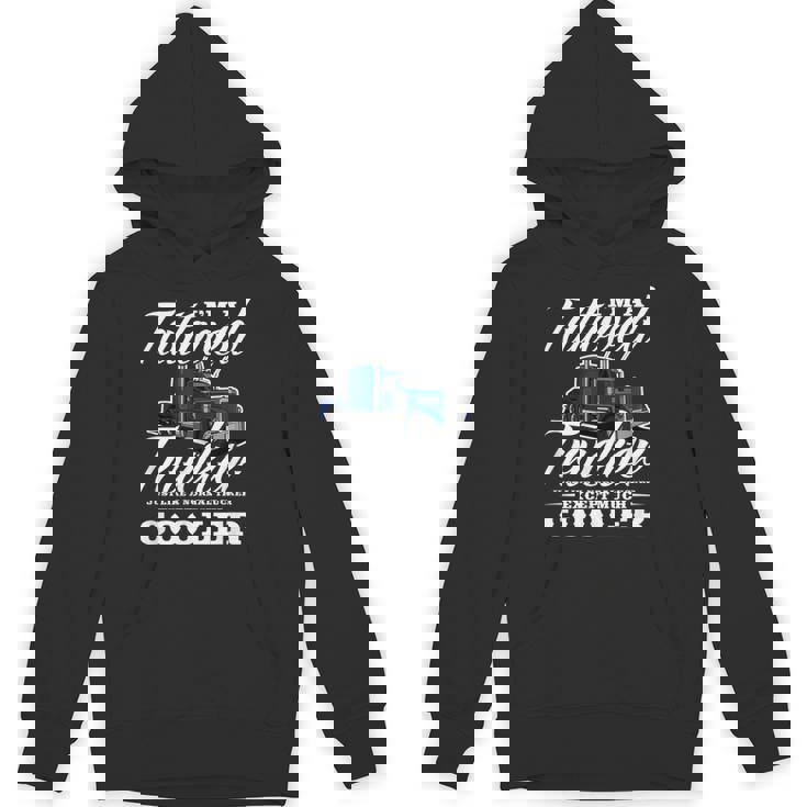 メンズ 普通のトラッカービッグリグトラックドライバーのようなタトゥーの入ったトラッカー パーカー