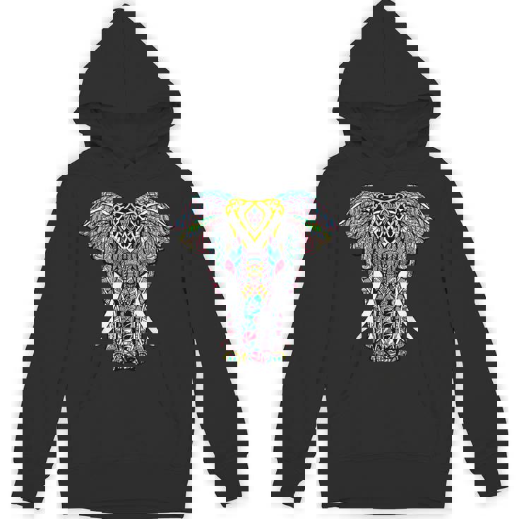 曼荼羅 ガネーシャ アフリカン 象 パーカー