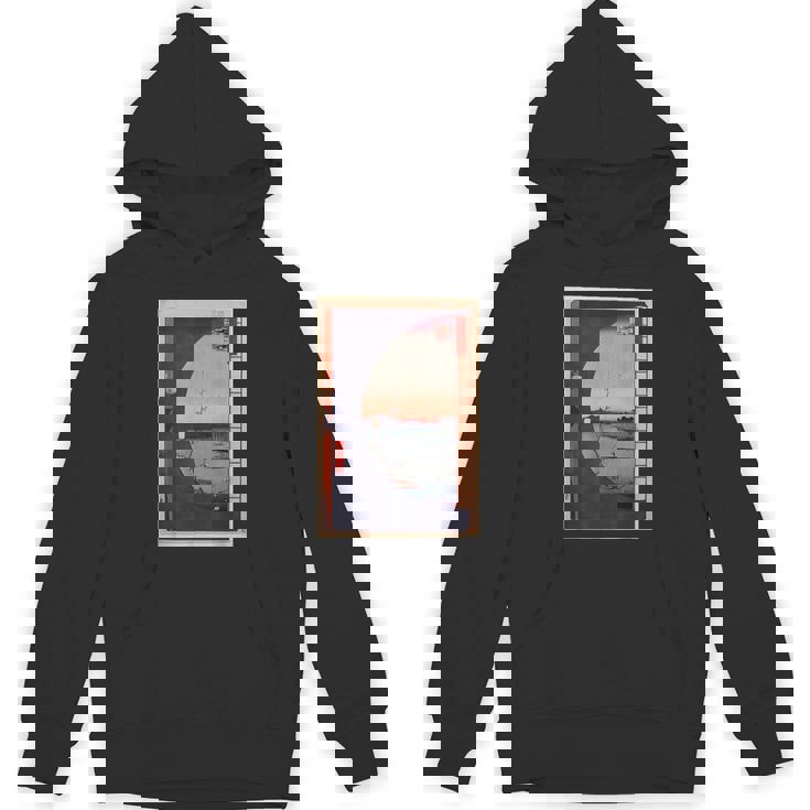 歌川広重 面白いtシャツ 名所江戸百景 絵画 アート メンズ 面白い 服 美術 グッズ 木版画 浮世絵 パーカー