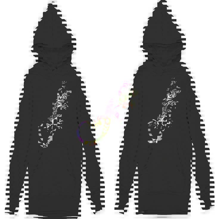 水彩絵の具トカゲ動物爬虫類恋人ヤモリ パーカー