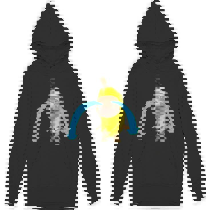 泣いているバナナ猫 パーカー