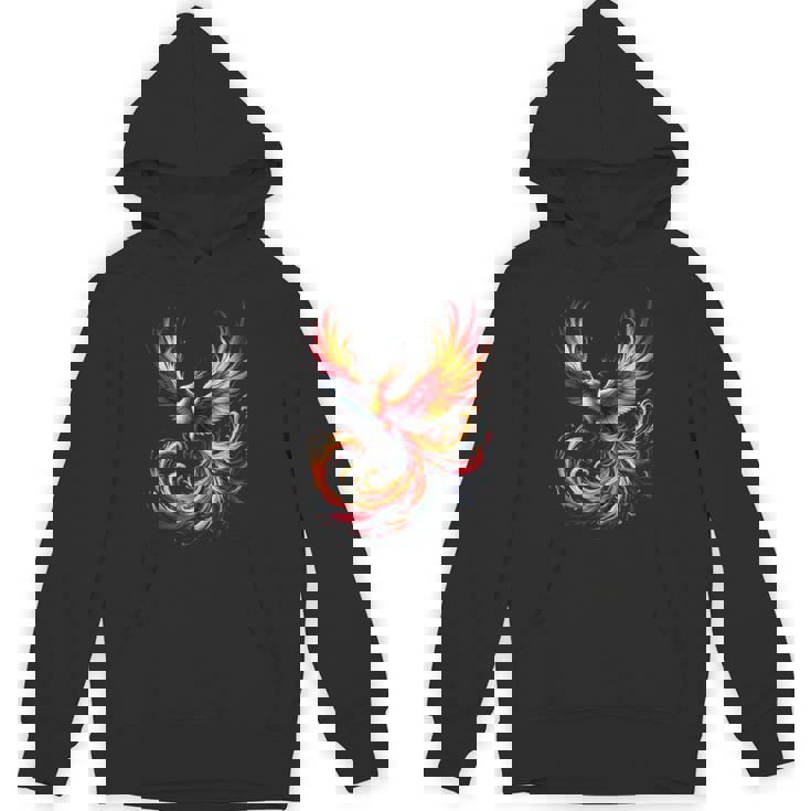 火の鳥 不死鳥 神話上の鳥 立ち上がり 再び生まれる 灰 長袖tシャツ パーカー
